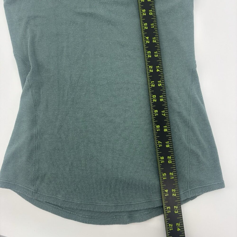 Lululemon Hold Tight Tank Hip Length Womens Size 4 Tidewater Teal 56350 *Read - Picture 8 of 8